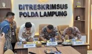 Ditreskrimsus Polda Lampung Bersama SKK Migas Sumbagsel dan PT Pertamina EP Zona 4 Tandatangani Pedoman Kerja Teknis