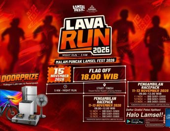 Mau Ikut Lava Run 2026 Lampung Selatan? Ini Cara Daftar dan Ambil Jersey Gratis untuk 5.000 Peserta