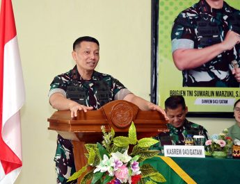Kawal Program Pemerintah hingga ke Masyarakat, Danrem 043/Gatam Minta Prajurit Kenali Potensi Lampung Selatan